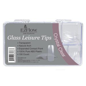 Ez Flow Glass Leisure Crystal Clear Tips, 100 Pack